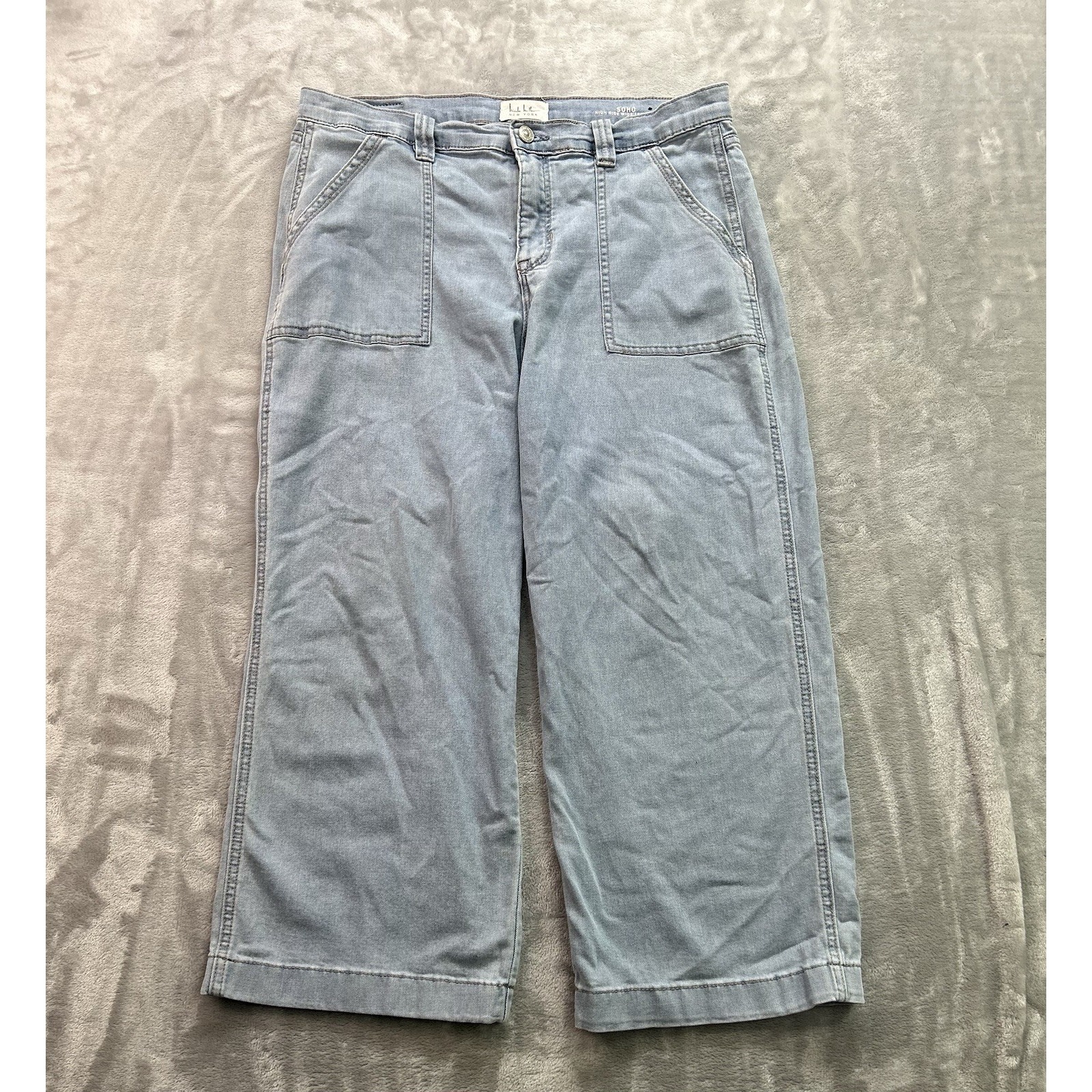 Nicole Miller Light Blue Wide Leg Jeans
